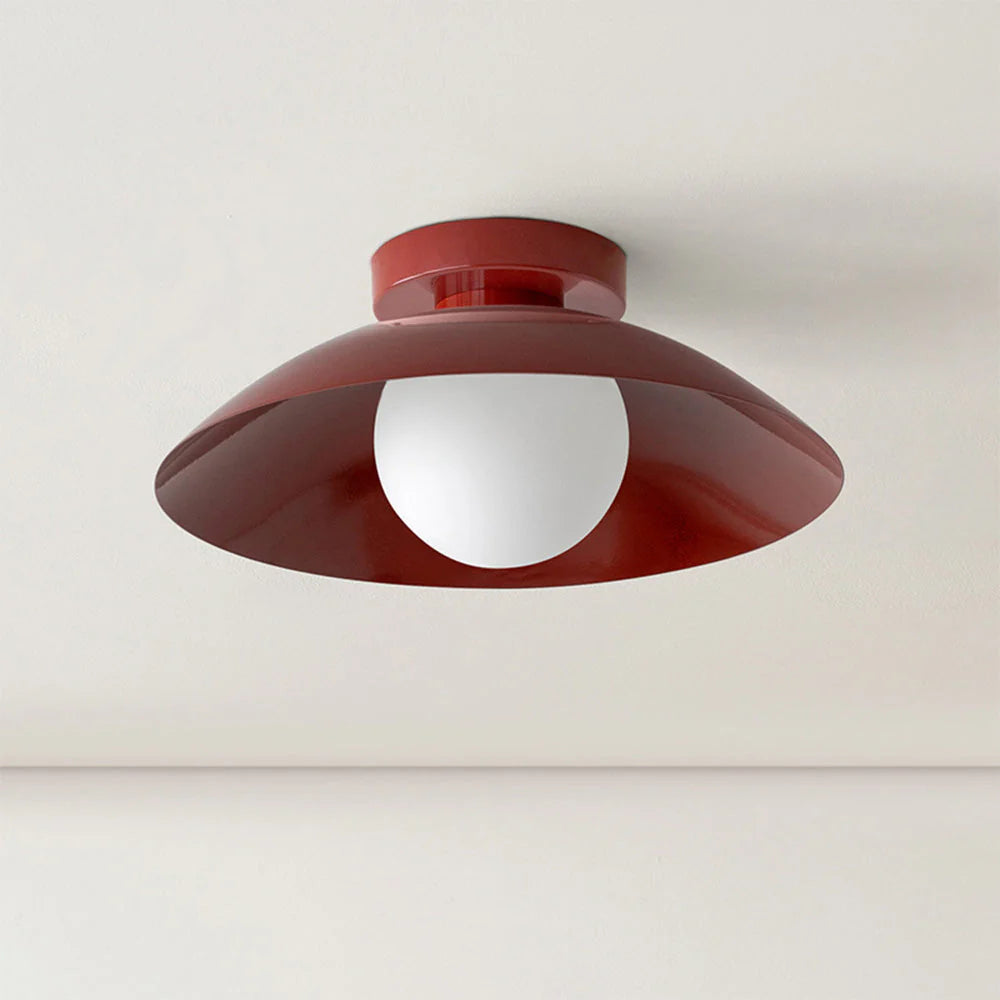 Ceiling Light Metal 12.6 in Flush Mount Indoor Kitchen Dining Room LED Fixture Modern Minimalist Design | Thomler