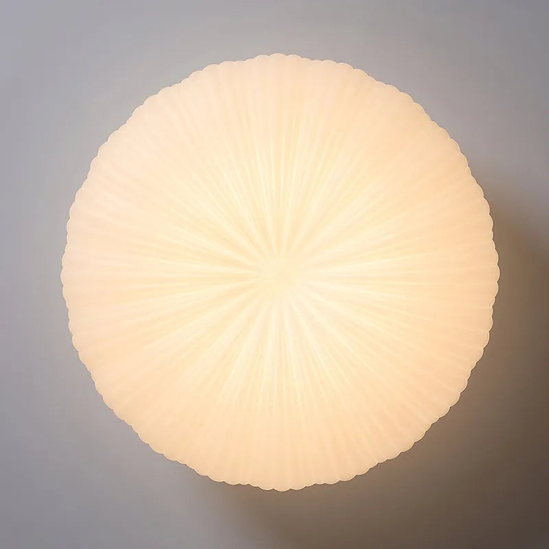 Ceiling Light Metal PE Acrylic 7.9 in Round Modern Indoor LED Fixture Bedroom Living Room Dining Area | Thomler