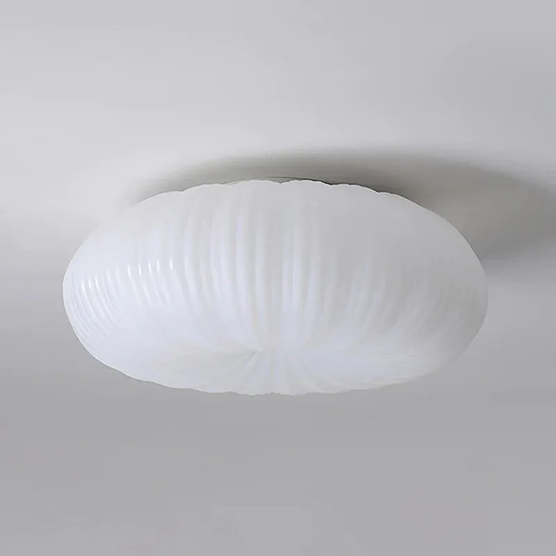 Ceiling Light Metal PE Acrylic 7.9 in Round Modern Indoor LED Fixture Bedroom Living Room Dining Area | Thomler