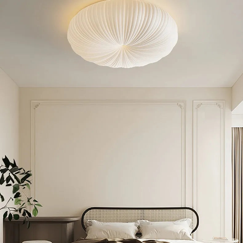 Ceiling Light Metal PE Acrylic 7.9 in Round Modern Indoor LED Fixture Bedroom Living Room Dining Area | Thomler