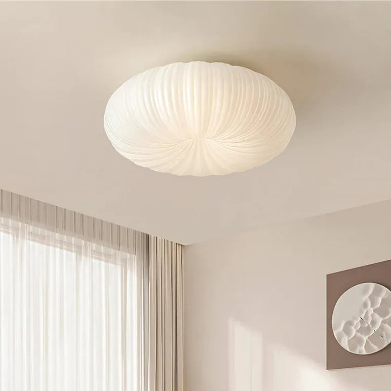 Ceiling Light Metal PE Acrylic 7.9 in Round Modern Indoor LED Fixture Bedroom Living Room Dining Area | Thomler