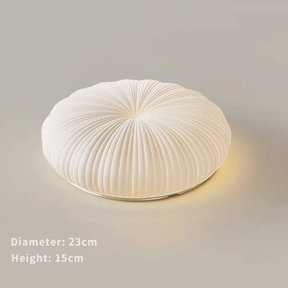Ceiling Light Metal PE Acrylic 7.9 in Round Modern Indoor LED Fixture Bedroom Living Room Dining Area | Thomler