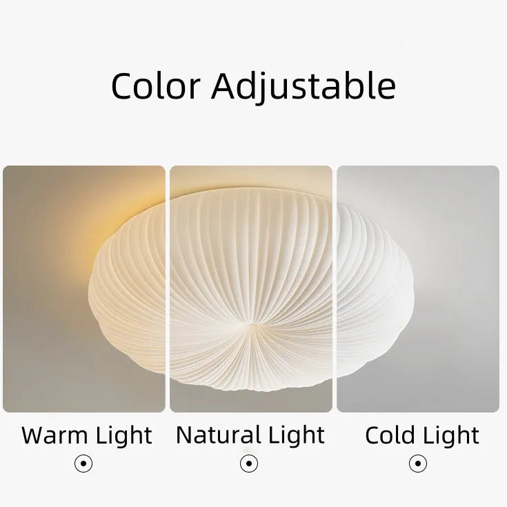 Ceiling Light Metal PE Acrylic 7.9 in Round Modern Indoor LED Fixture Bedroom Living Room Dining Area | Thomler