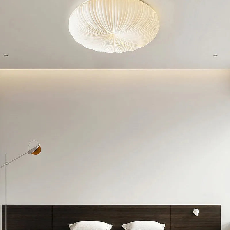 Ceiling Light Metal PE Acrylic 7.9 in Round Modern Indoor LED Fixture Bedroom Living Room Dining Area | Thomler