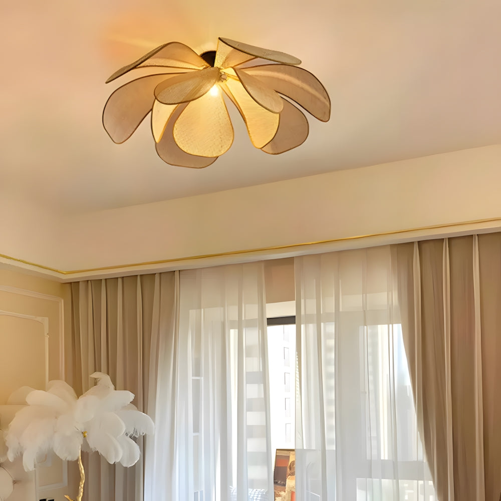 Pendant Light Rattan 19.7 in Neutral Indoor Ceiling Lamp Kitchen Dining Room Living Area Hanging Light | Thomler