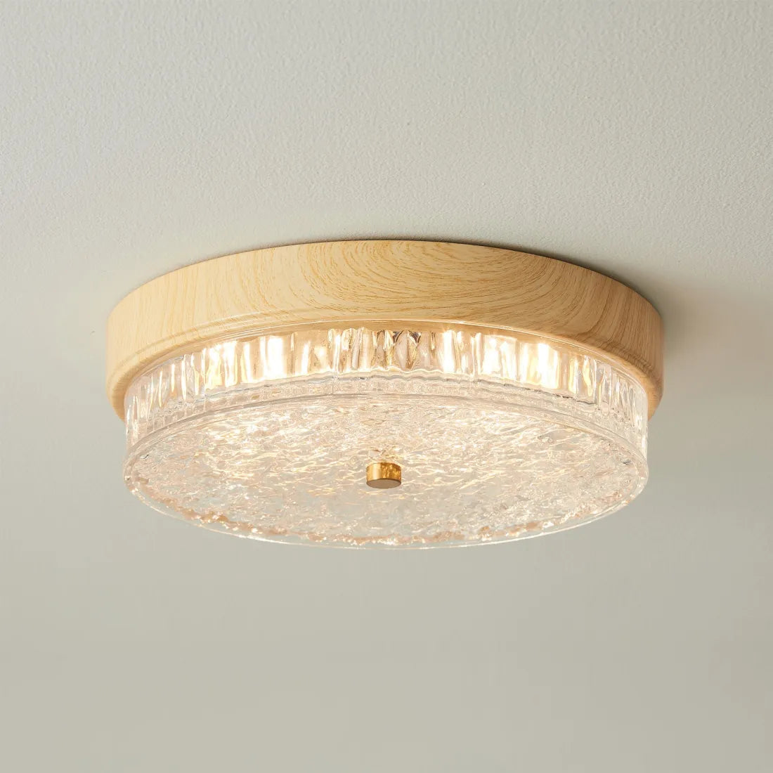 Ceiling Light Glass LED 12.6 in Indoor Bedroom Living Room Dining Room Modern Fixture | Thomler