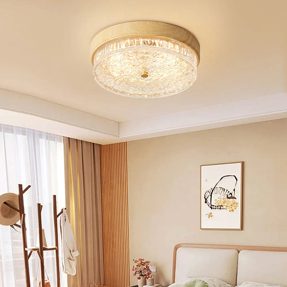 Ceiling Light Glass LED 12.6 in Indoor Bedroom Living Room Dining Room Modern Fixture | Thomler