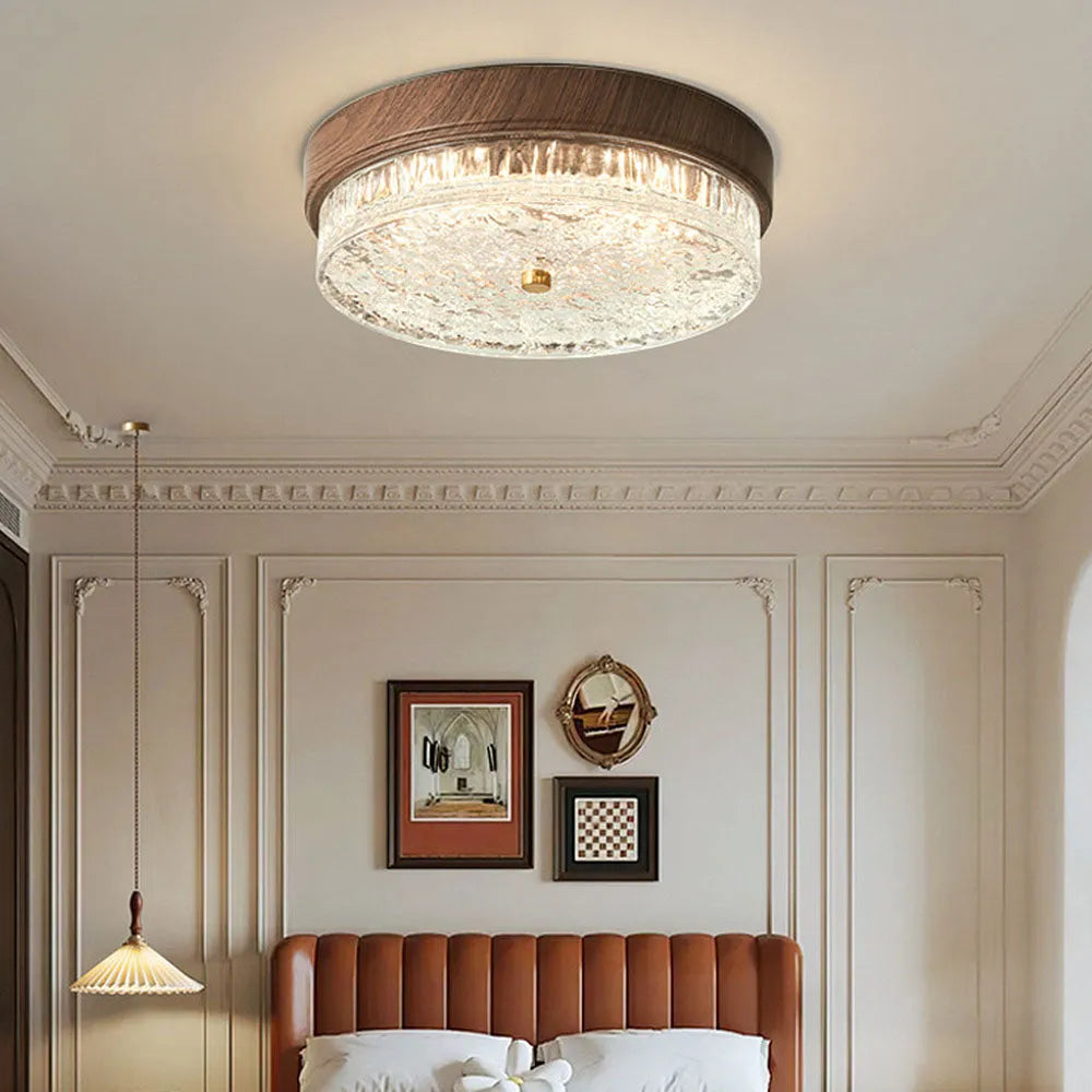 Ceiling Light Glass LED 12.6 in Indoor Bedroom Living Room Dining Room Modern Fixture | Thomler