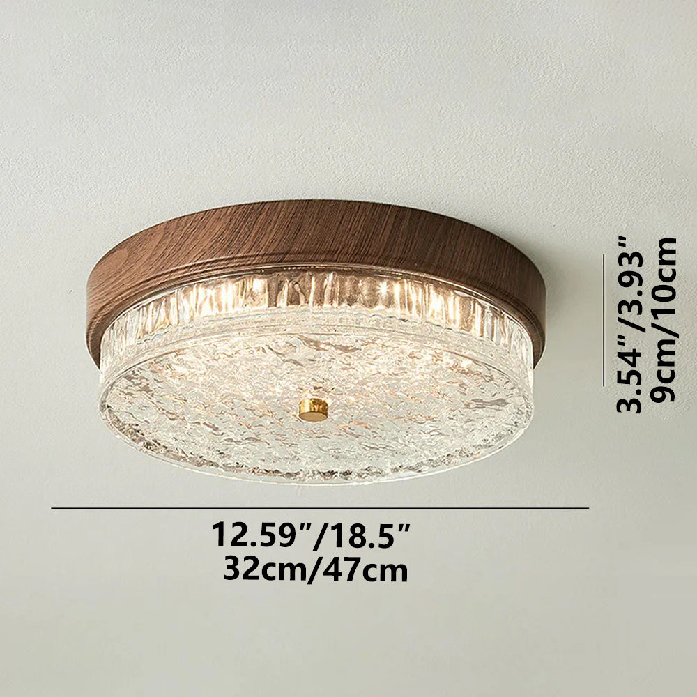 Ceiling Light Glass LED 12.6 in Indoor Bedroom Living Room Dining Room Modern Fixture | Thomler