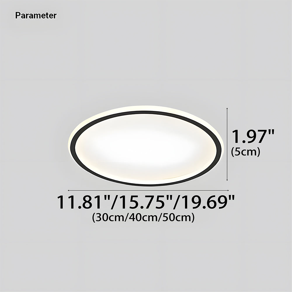 Ceiling Light Aluminum LED 11.8 in Ultra-Thin Indoor Living Room Bedroom Dining Room Office Modern Fixture | Thomler