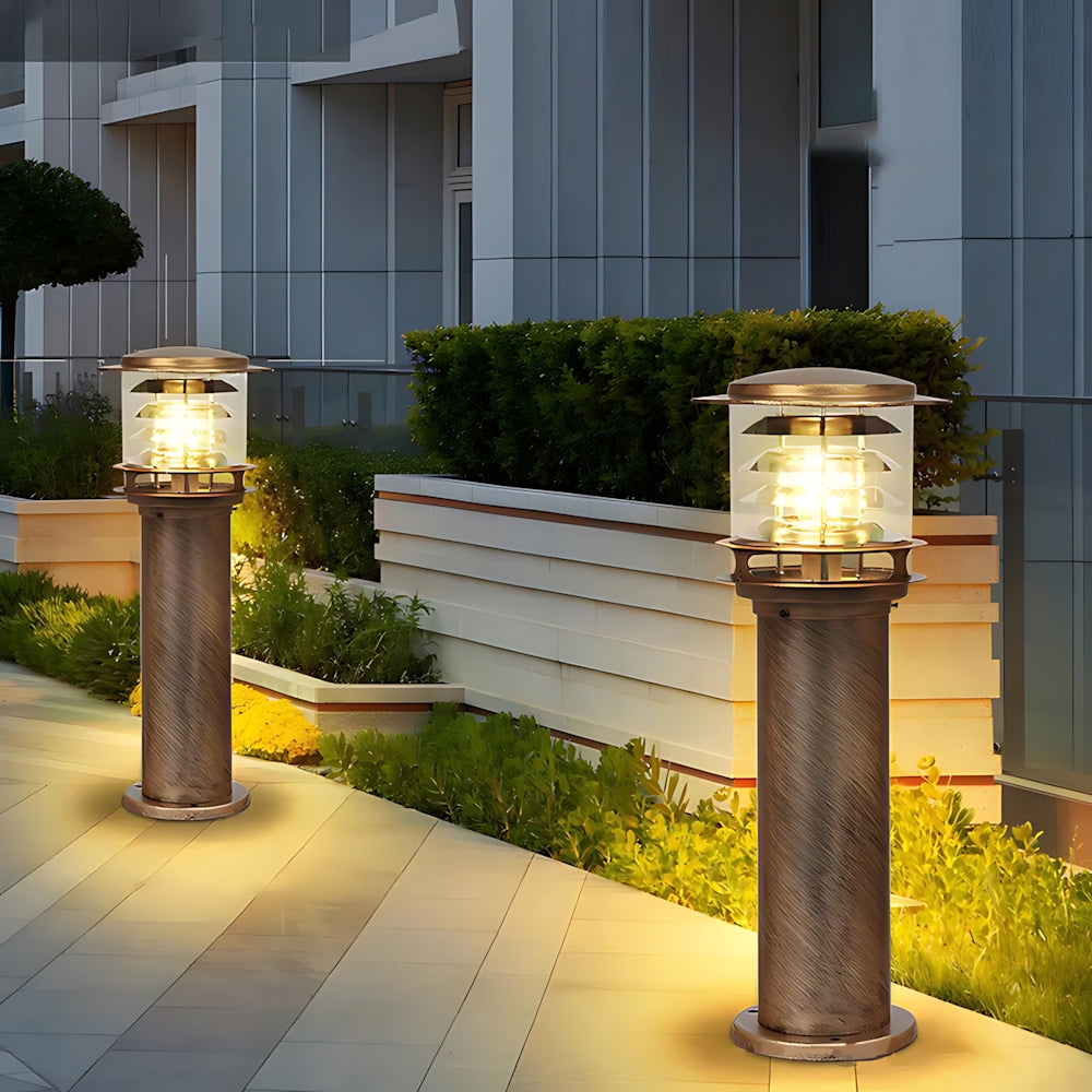 Outdoor Lamp Cast Aluminium Ø 15.0 cm IP65 Black Garden Path Driveway Patio Standing Light E27 Weather Resistant | Thomler