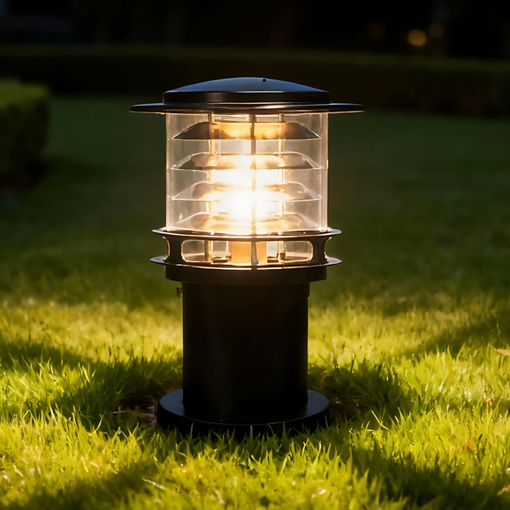Outdoor Lamp Cast Aluminium Ø 15.0 cm IP65 Black Garden Path Driveway Patio Standing Light E27 Weather Resistant | Thomler