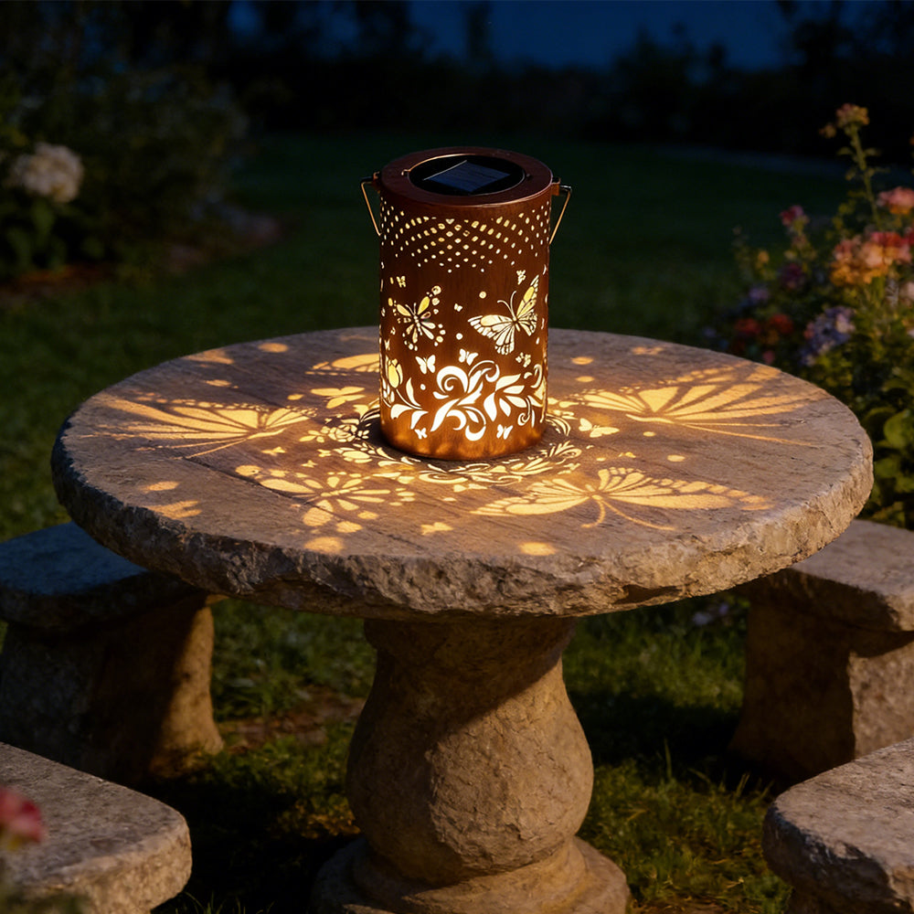 Solar Lantern Iron LED Ø 10.0 cm Garden Patio Hanging Outdoor Light Waterproof | Thomler