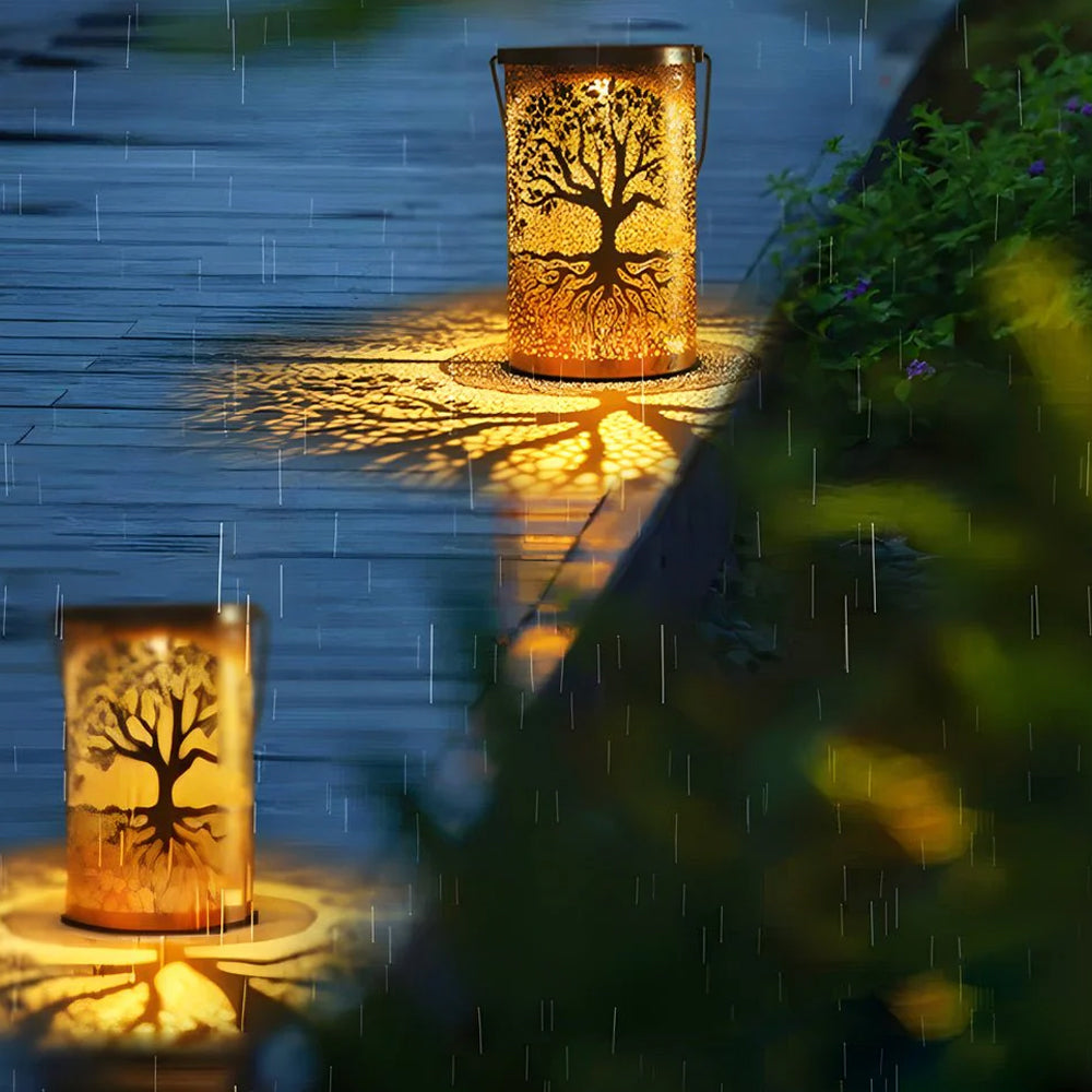 Solar Lantern Iron LED Ø 10.0 cm Garden Patio Hanging Outdoor Light Waterproof | Thomler