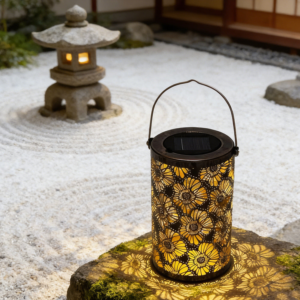 Solar Lantern Iron LED Ø 10.0 cm Garden Patio Hanging Outdoor Light Waterproof | Thomler