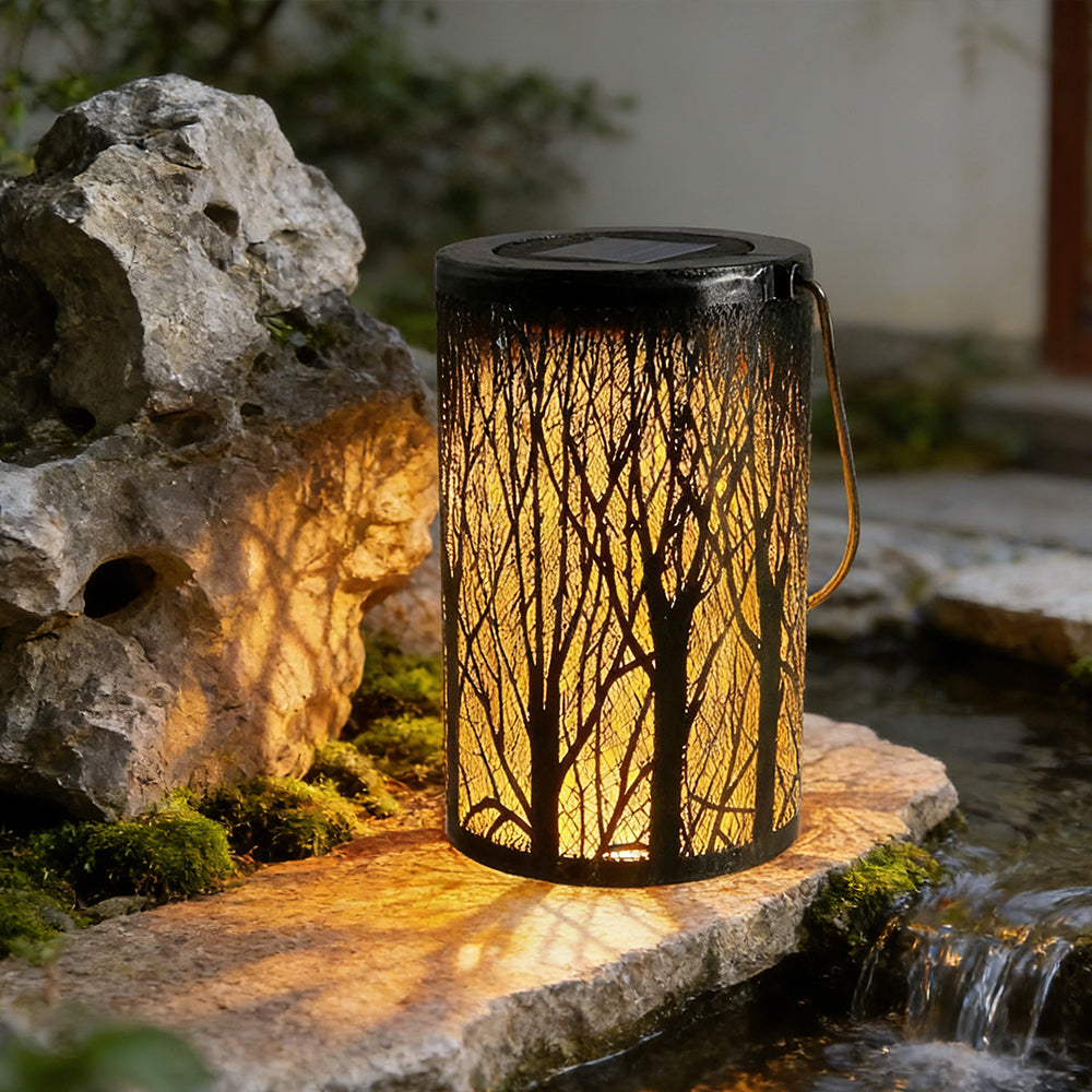 Solar Lantern Iron LED Ø 10.0 cm Garden Patio Hanging Outdoor Light Waterproof | Thomler