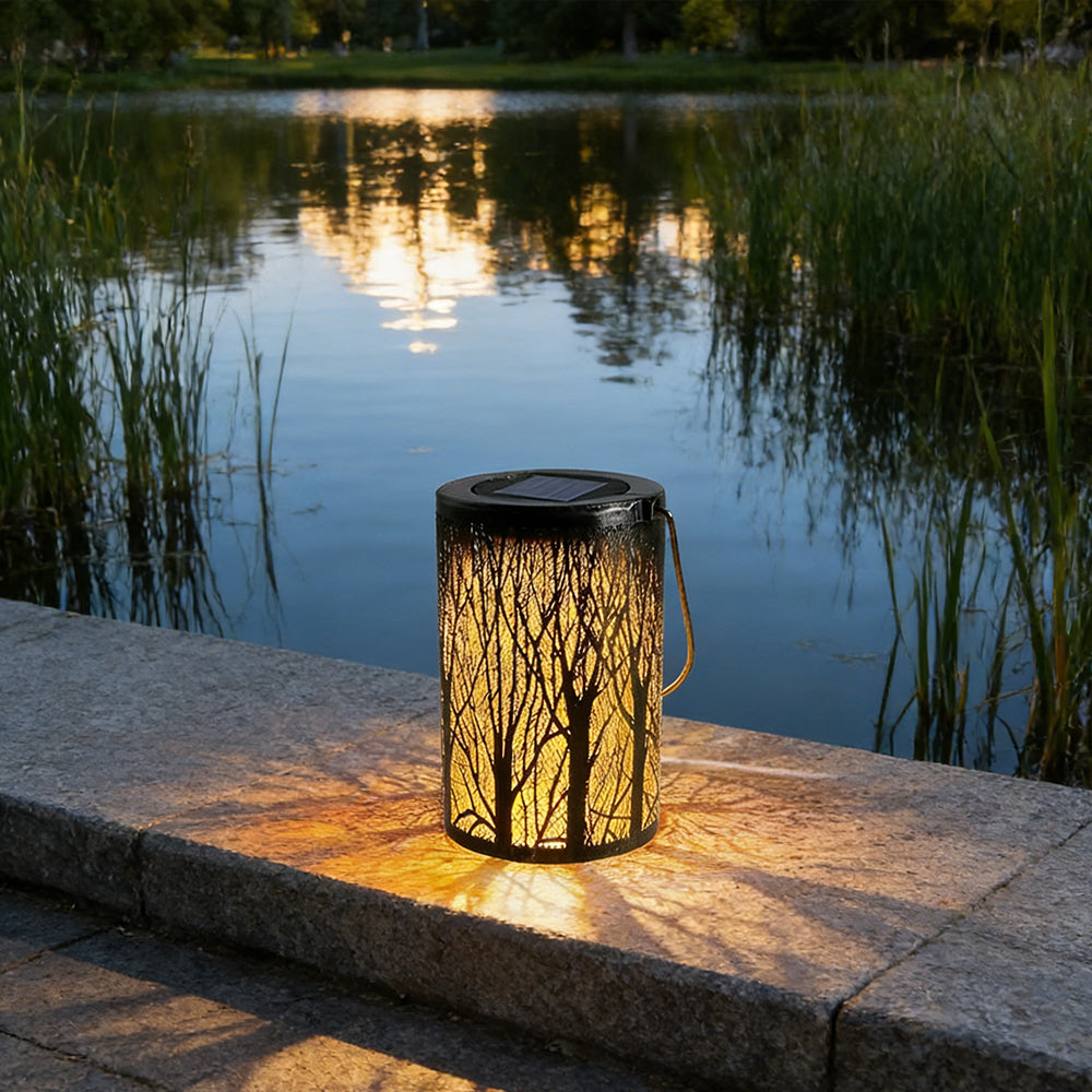Solar Lantern Iron LED Ø 10.0 cm Garden Patio Hanging Outdoor Light Waterproof | Thomler