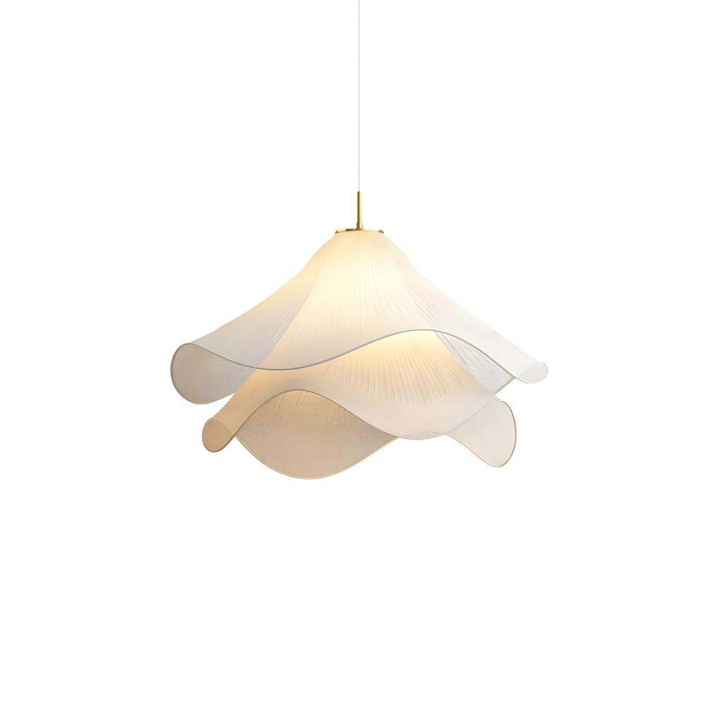 Pendant Light Fabric Floral Shade E27 60.0 cm Dining Room Bedroom Hanging Ceiling Lamp Soft Ambient Lighting | Thomler
