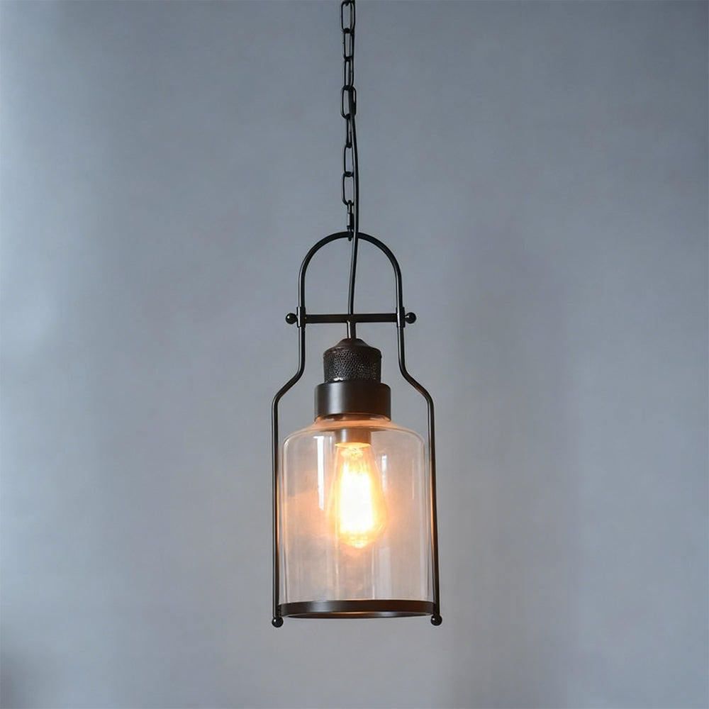 Pendant Light Metal 7.9 in Diameter 17.7 in Height Indoor Hallway Dining Room Living Room Vintage Industrial Style | Thomler
