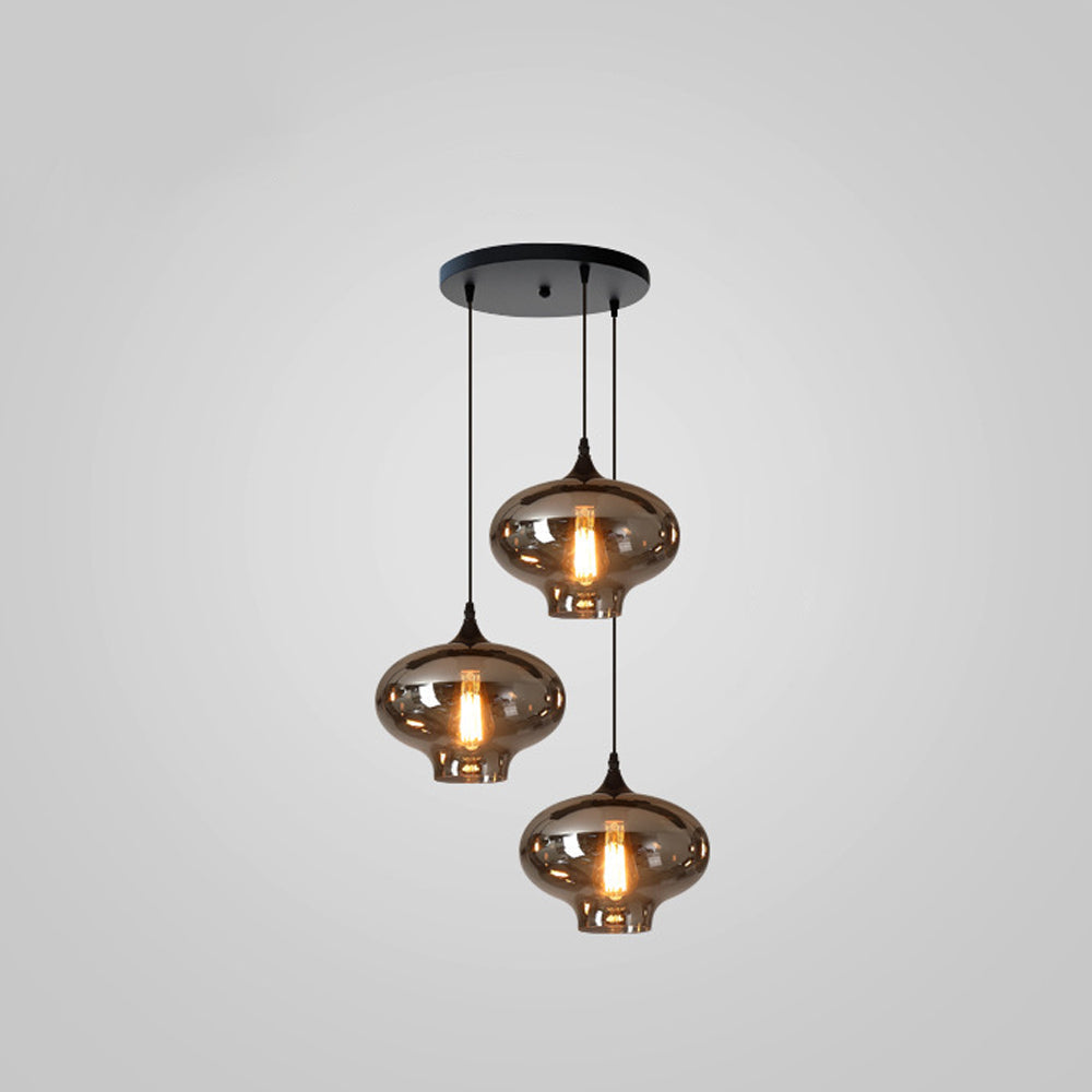 Pendant Light Glass Adjustable 11 in Indoor Dining Room Kitchen Island Ceiling Lamp | Thomler