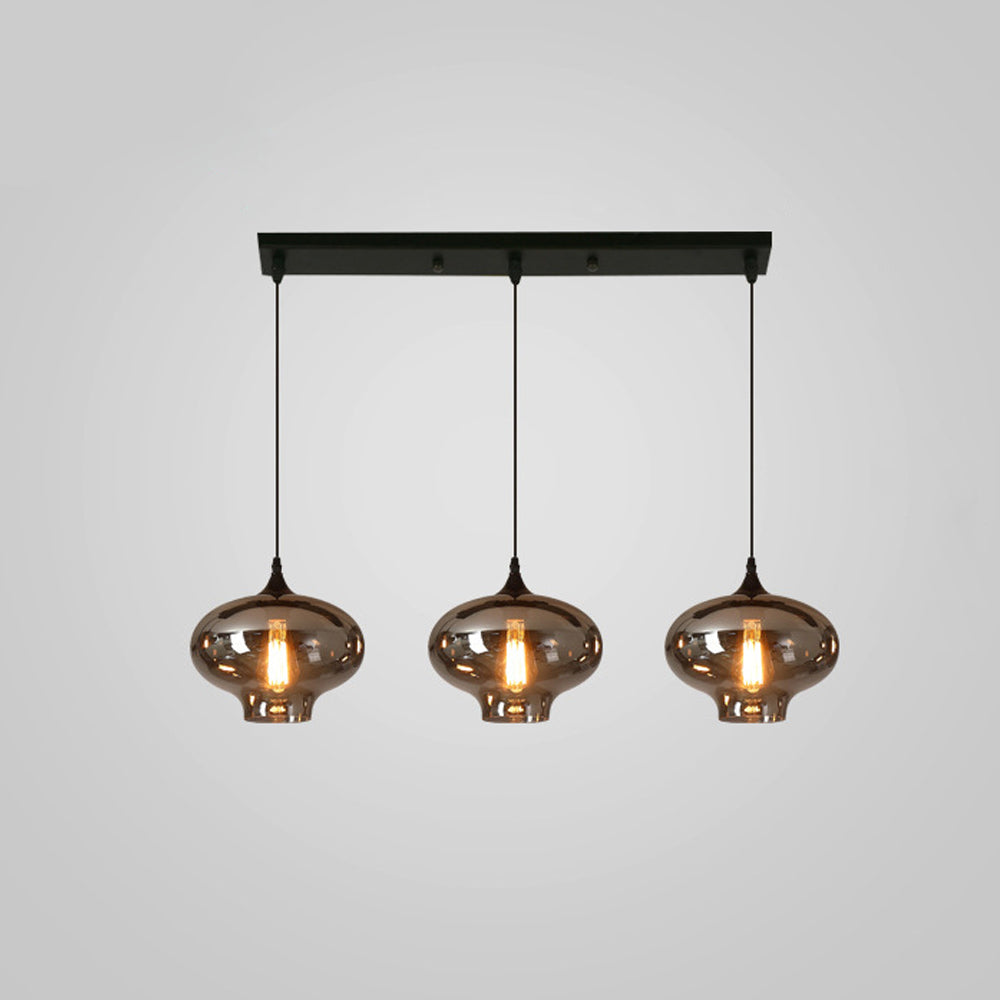 Pendant Light Glass Adjustable 11 in Indoor Dining Room Kitchen Island Ceiling Lamp | Thomler