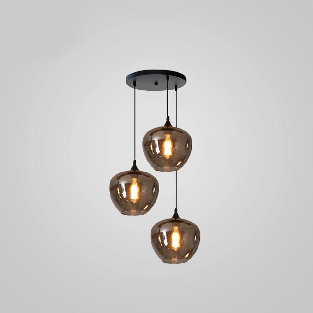 Pendant Light Glass Adjustable 11 in Indoor Dining Room Kitchen Island Ceiling Lamp | Thomler