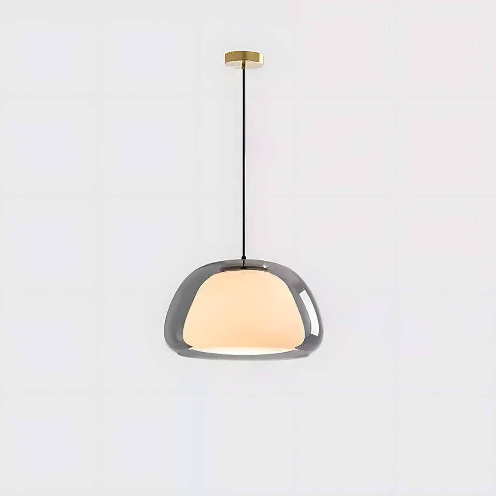 Pendant Light Glass 25.0 cm 39.0 cm White Dining Room Hanging Ceiling Lamp Modern Jelly Texture E27 Kitchen Island | Thomler