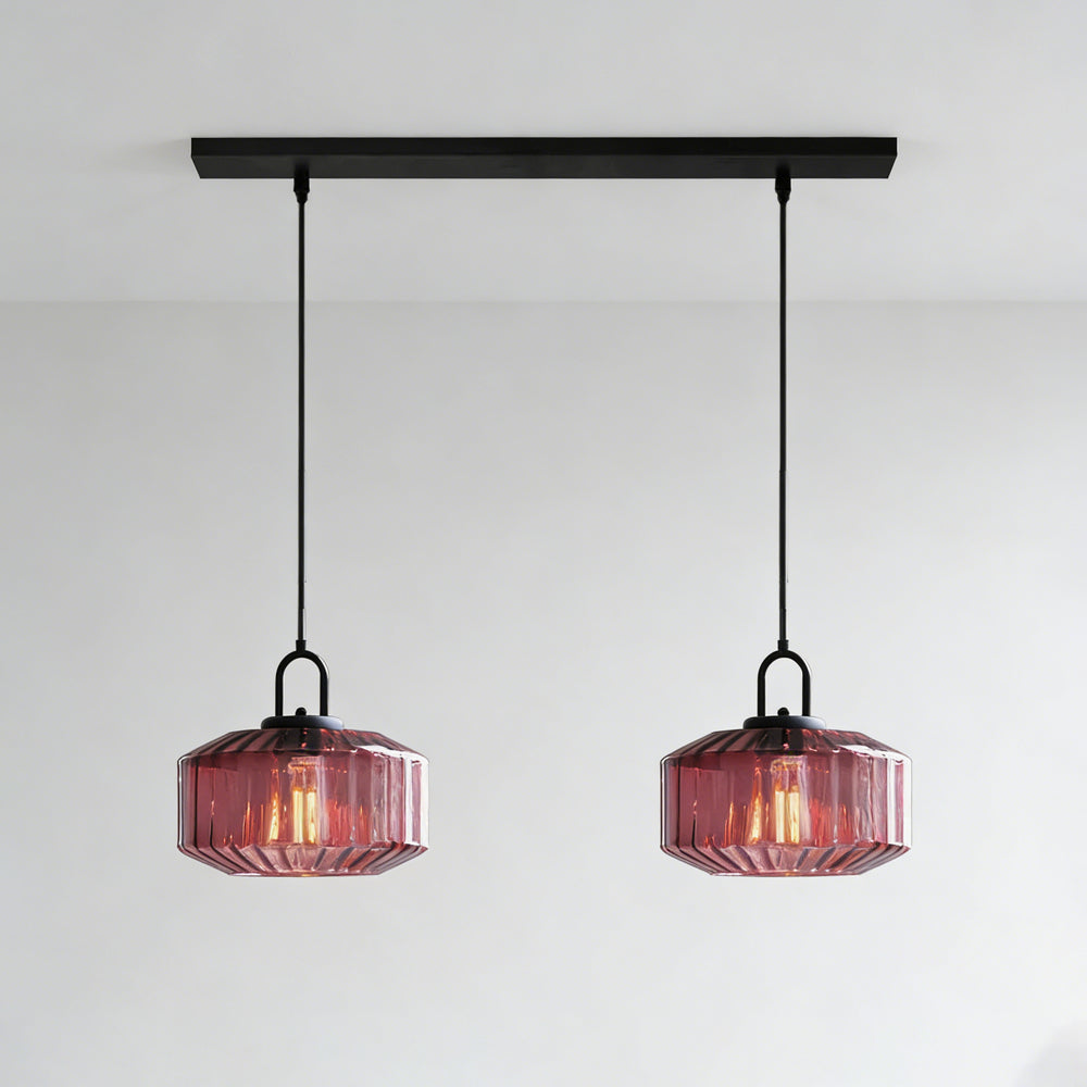 Pendant Light Glass 11 in Handblown Indoor Warm Glow Dining Room Kitchen Hallway Lighting | Thomler