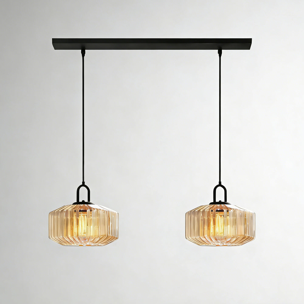 Pendant Light Hand Blown Glass 28.0 cm Green Dining Room Vintage Hanging Ceiling Lamp Minimalist LED Kitchen Island | Thomler