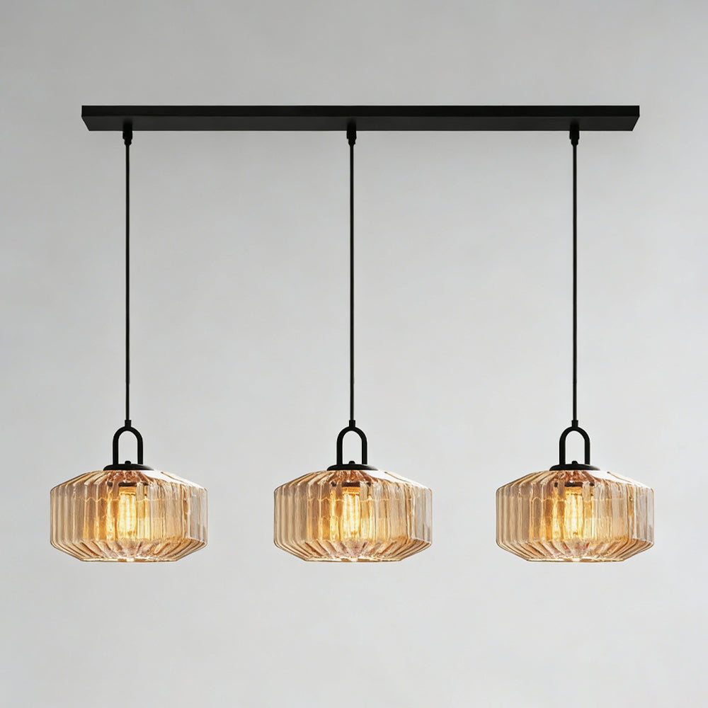 Pendant Light Hand Blown Glass 28.0 cm Green Dining Room Vintage Hanging Ceiling Lamp Minimalist LED Kitchen Island | Thomler