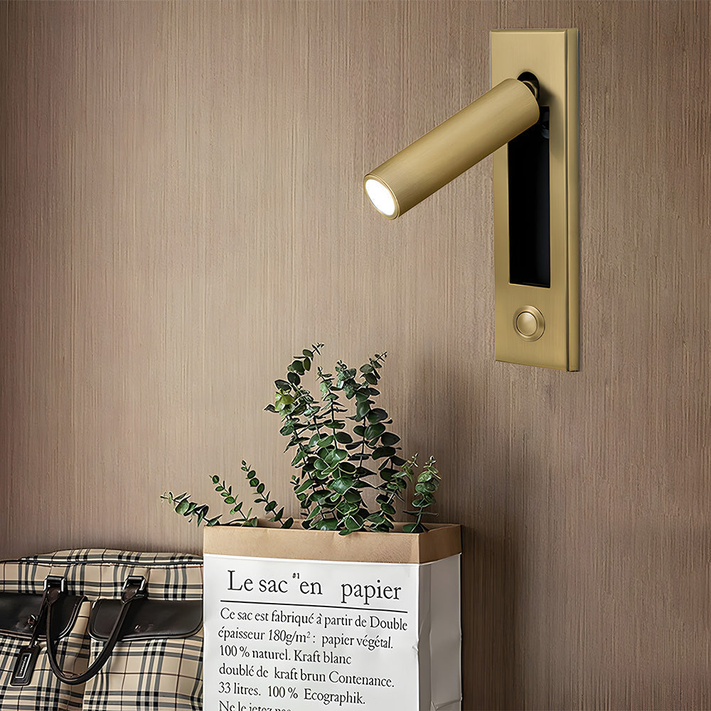 Wall Lamp Metal 18.0 cm Recessed LED Bedroom Hallway Reading Night Light Minimalist Flush Mounted Indoor Lighting | Thomler