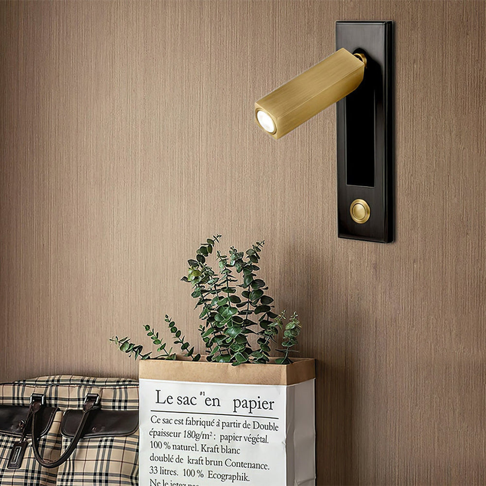 Wall Lamp Metal 18.0 cm Recessed LED Bedroom Hallway Reading Night Light Minimalist Flush Mounted Indoor Lighting | Thomler