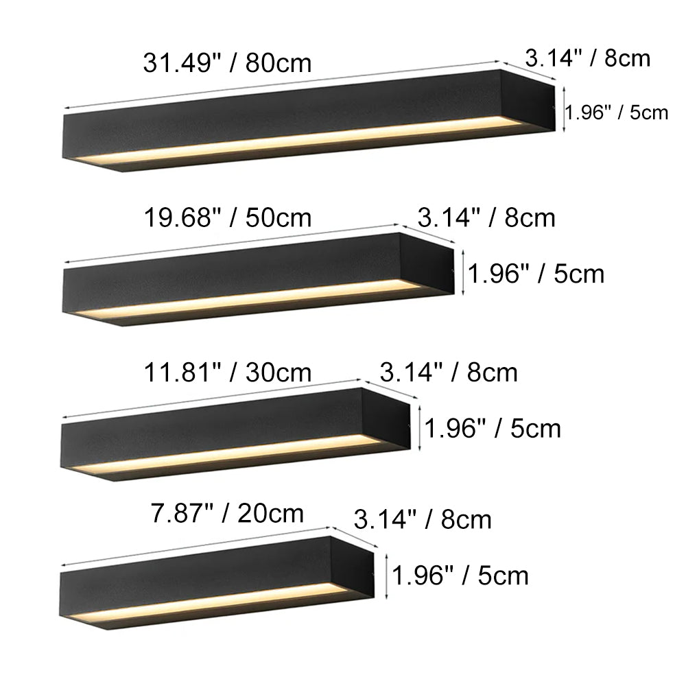 Wall Lamp Die-Cast Aluminum 7.9 in Outdoor Balcony Corridor Entrance LED Lighting Fixture Modern Minimalist Design | Thomler