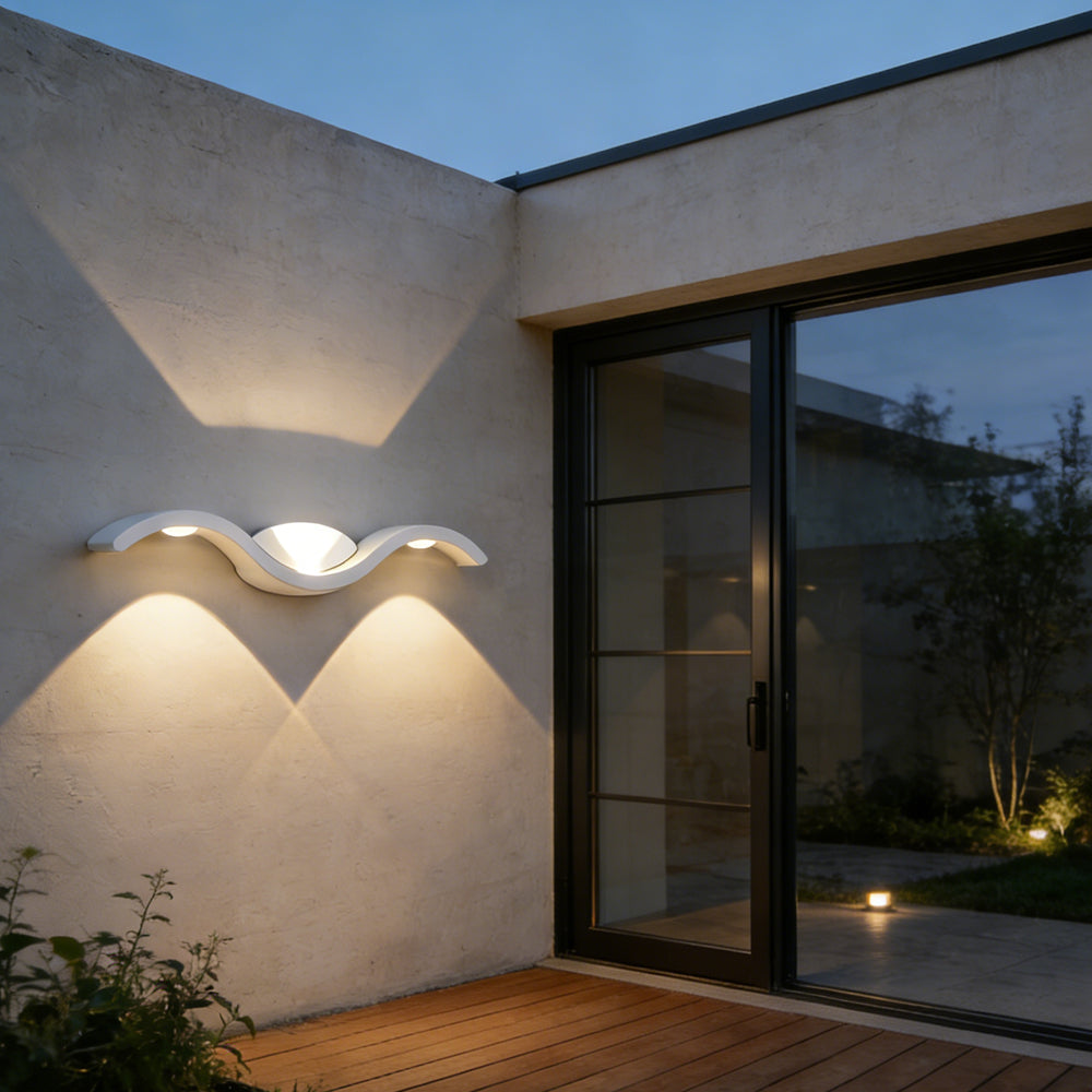 Wall Light Aluminum 14.8 in Outdoor LED Coastal Villa Garden Pathway Lighting | Thomler
