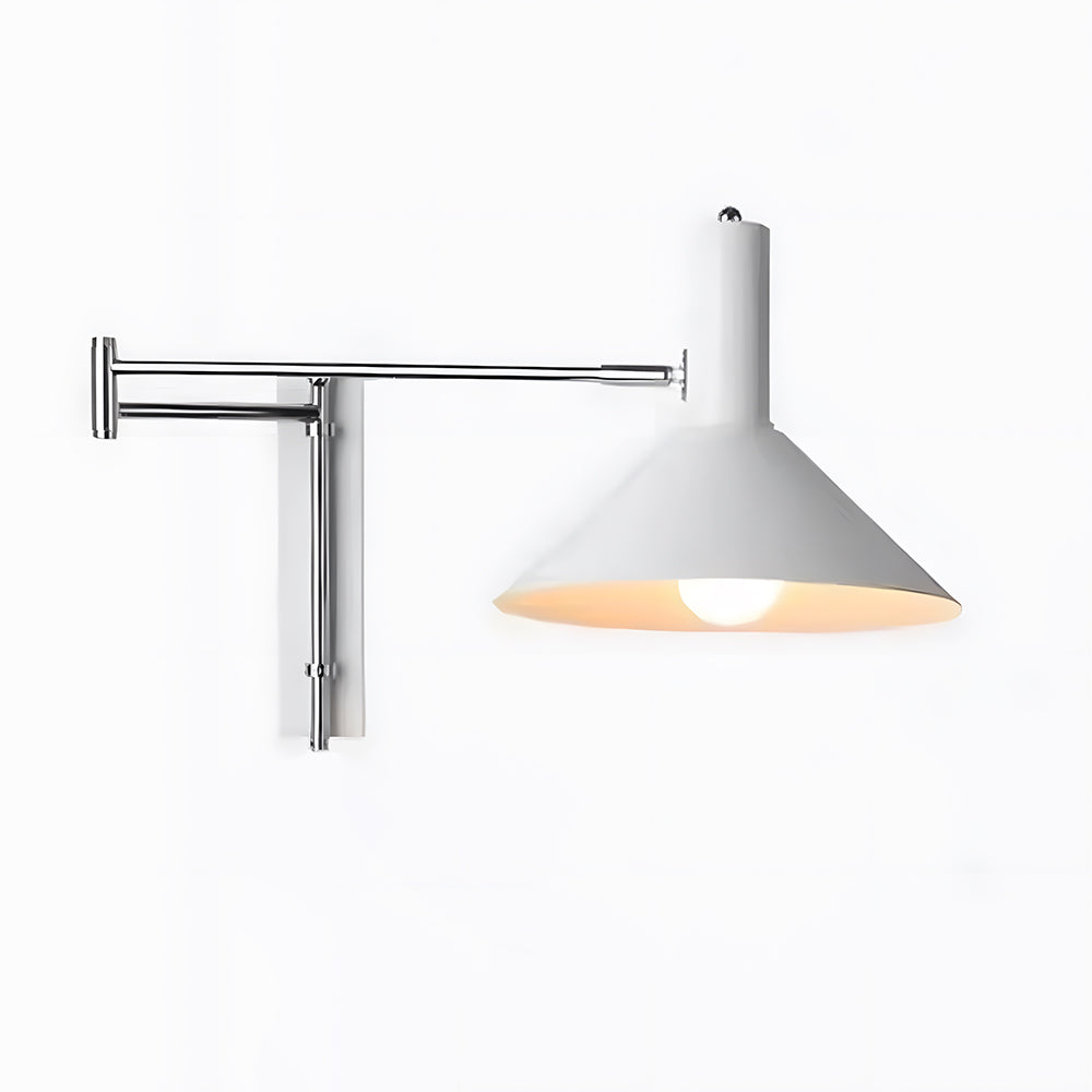 Wall Lamp Metal 26.0 cm Red Adjustable Bedroom Reading Living Room Swivel Bedside Task Light E27 Indoor | Thomler