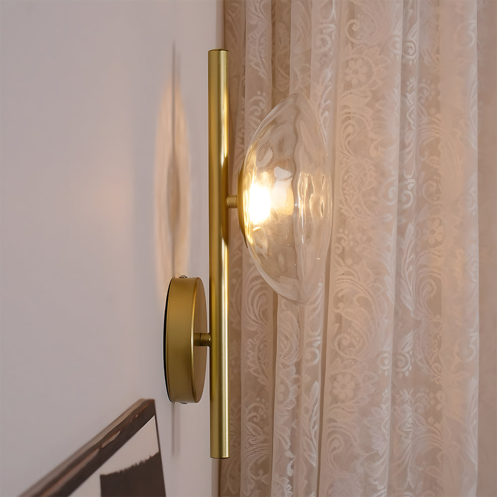 Wall Light Glass 7.9 in Soft Glow Indoor Bedroom Hallway Living Room Ambient Lighting | Thomler