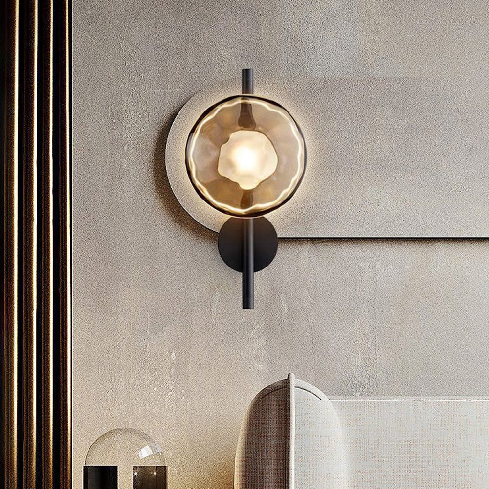 Wall Light Glass 7.9 in Soft Glow Indoor Bedroom Hallway Living Room Ambient Lighting | Thomler