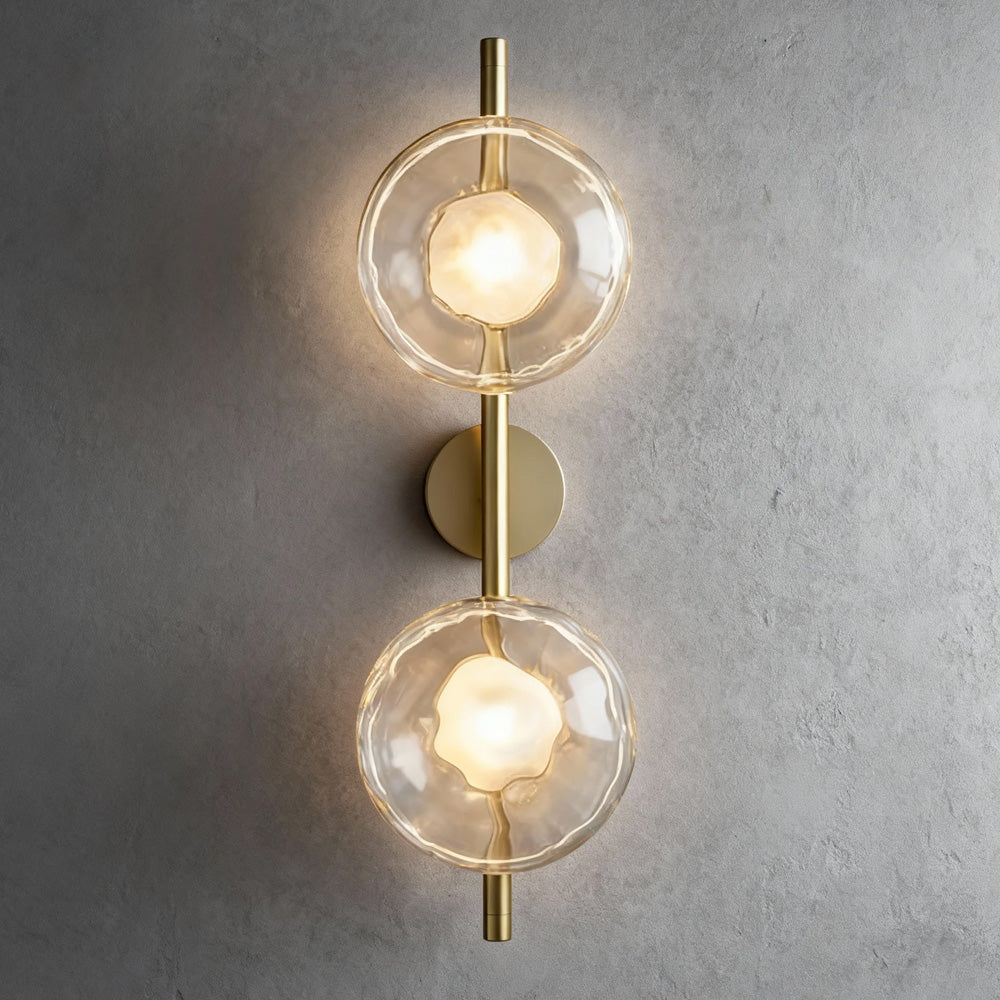 Wall Light Glass 7.9 in Soft Glow Indoor Bedroom Hallway Living Room Ambient Lighting | Thomler