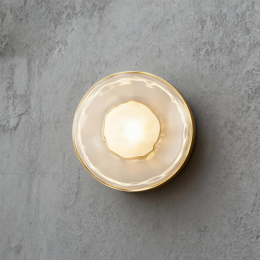 Wall Light Glass 7.9 in Soft Glow Indoor Bedroom Hallway Living Room Ambient Lighting | Thomler