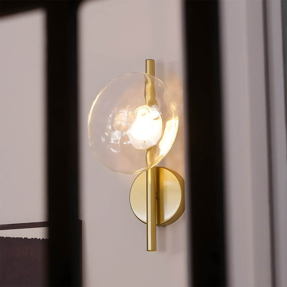 Wall Light Glass 7.9 in Soft Glow Indoor Bedroom Hallway Living Room Ambient Lighting | Thomler