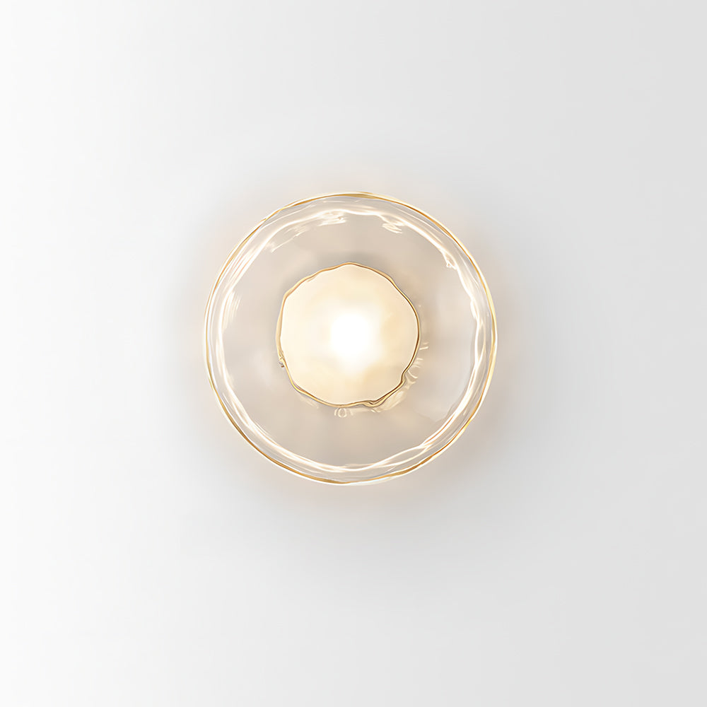 Wall Light Glass 7.9 in Soft Glow Indoor Bedroom Hallway Living Room Ambient Lighting | Thomler