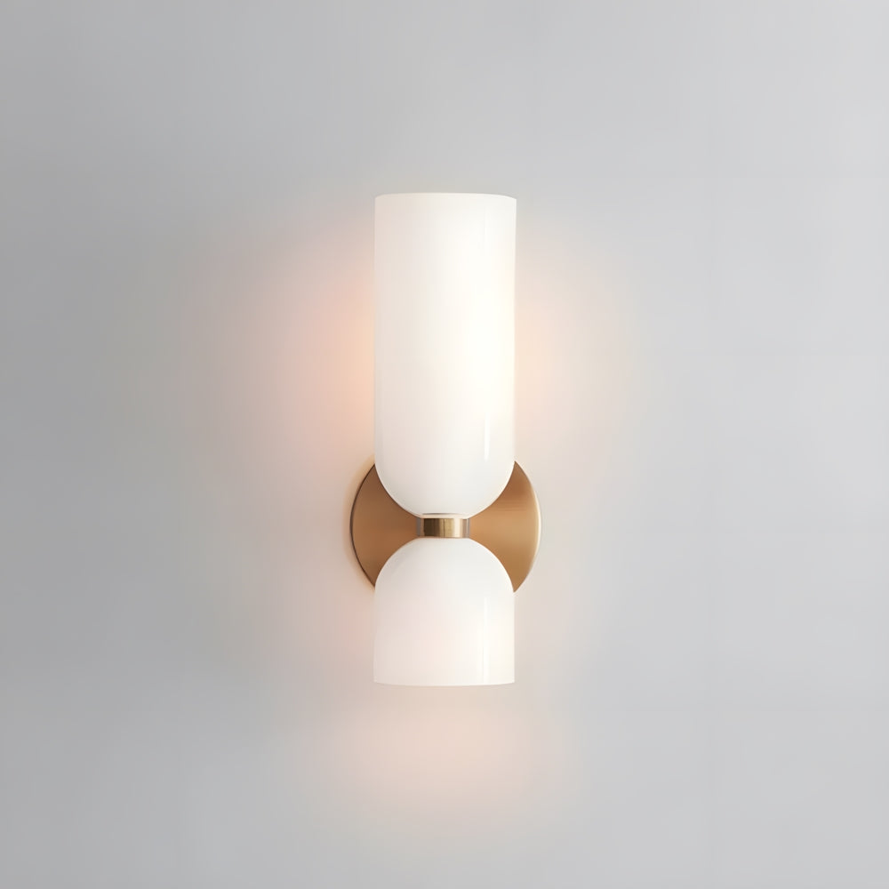 Wall Lamp Glass Double-Head 13.8 in Adjustable Indoor Reading Bedroom Hallway Lighting | Thomler