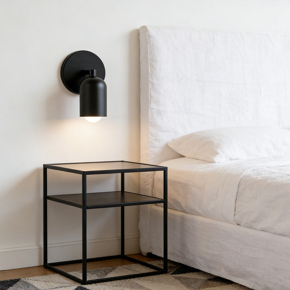 Wall Lamp Iron 12.0 cm Matte Green Bedroom Hallway Indoor E27 LED Scandinavian Modern Accent Lighting | Thomler