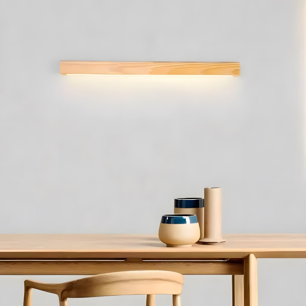 Wall Lamp Wood LED 60.0 cm Warm Bathroom Bedroom Mirror Lighting Fixture | Thomler