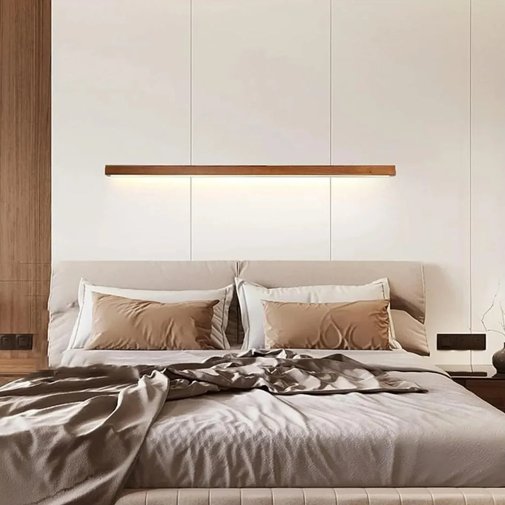 Wall Lamp Wood LED 60.0 cm Warm Bathroom Bedroom Mirror Lighting Fixture | Thomler