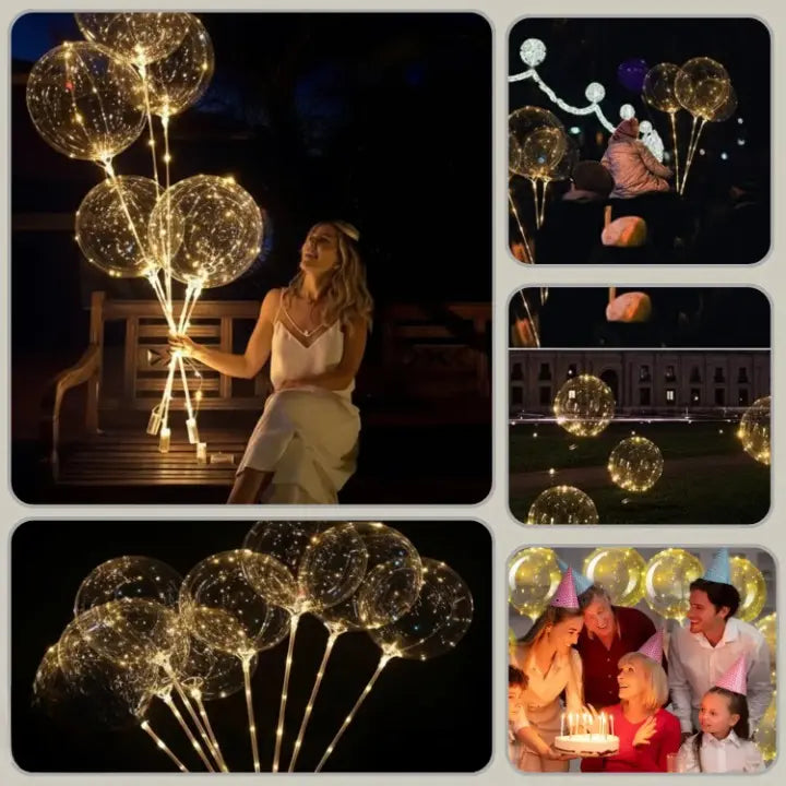 LED-Ballonlichter mit warmweißem Licht