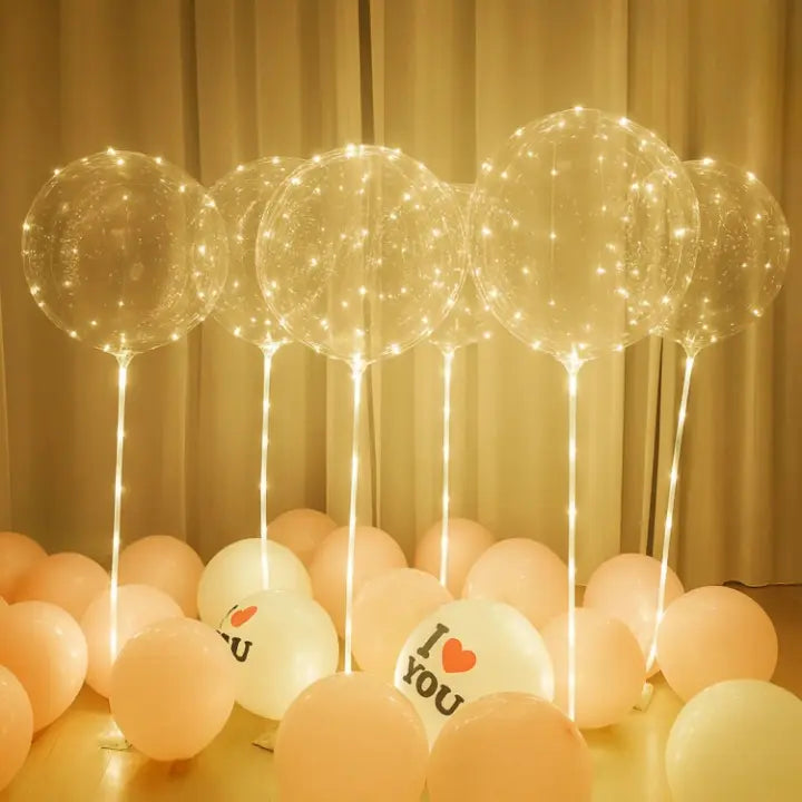 LED-Ballonlichter mit warmweißem Licht