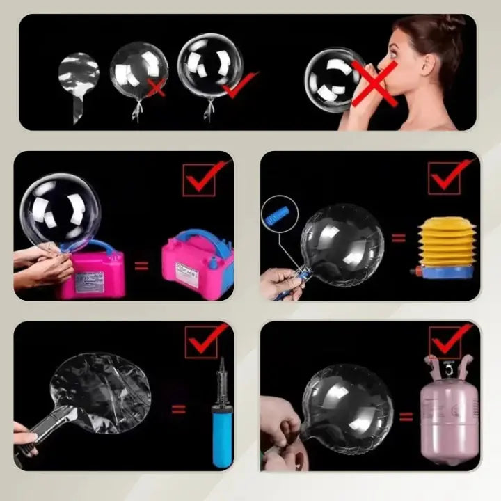 LED-Ballonlichter mit warmweißem Licht