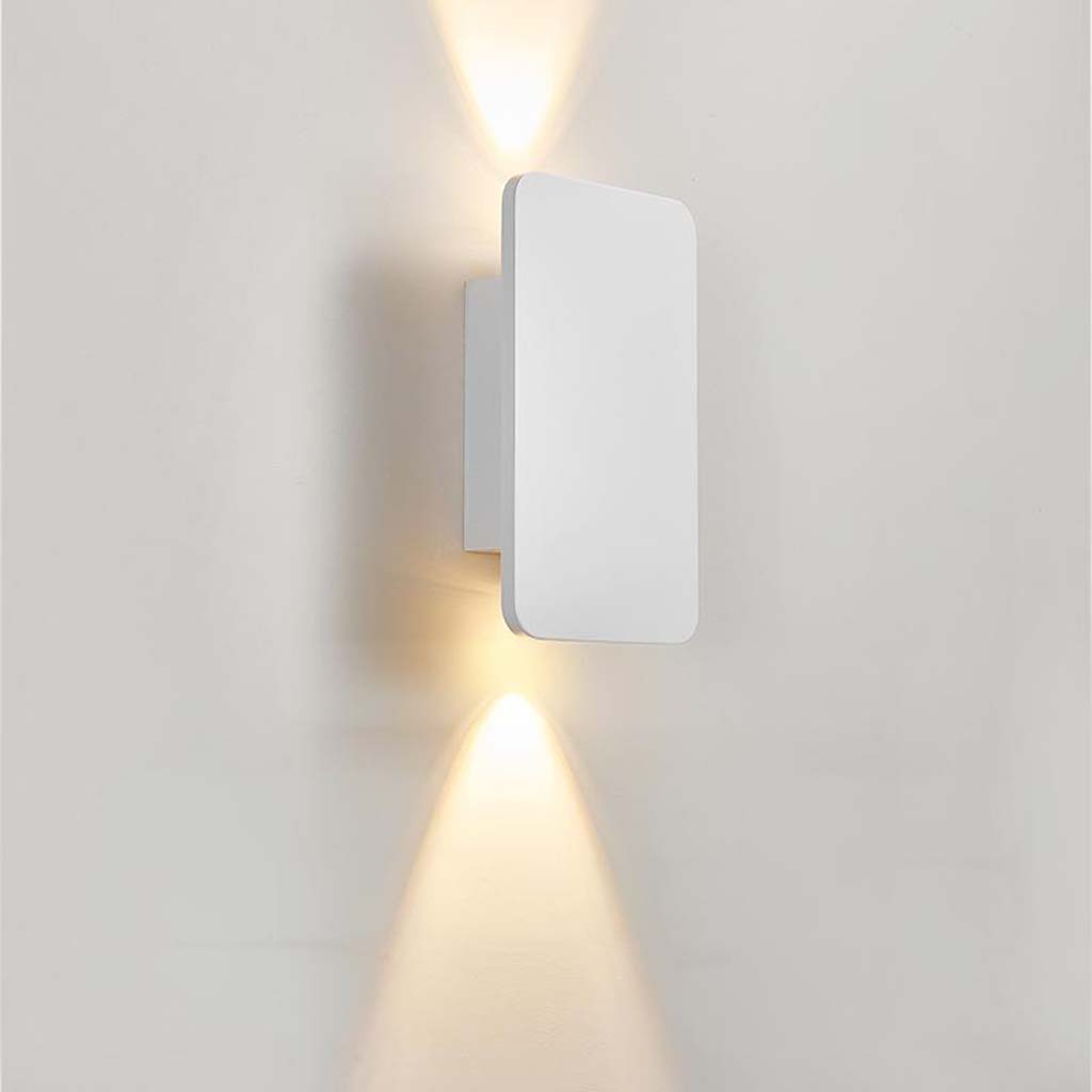 Wall Sconce Aluminum 11.8 in x 4.7 in LED Modern Bedroom Living Room Lighting Fixture Black Gold White Brown Grey | Thomler