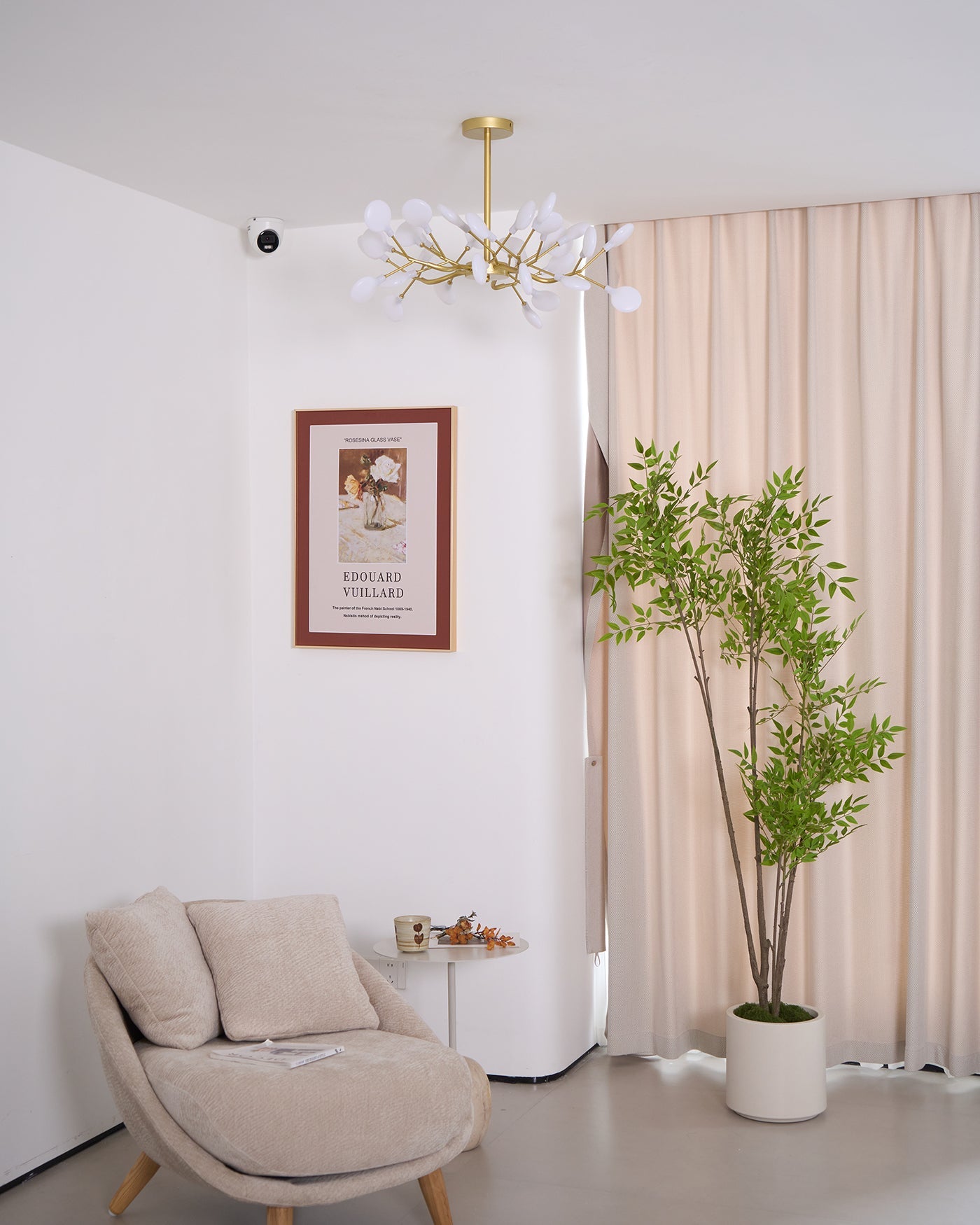 Modern LED Chandelier 40.6 in Acrylic Firefly Design White Indoor Ceiling Light Dining Living Room | Thomler